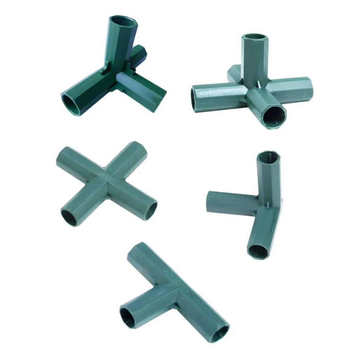 5pcs Pillar Plastic Connection Straight Cross Garden Pillar Connector Accessory Pvc Fitting Elbow Three Quarter Elbow Fitting Hose - Unbranded