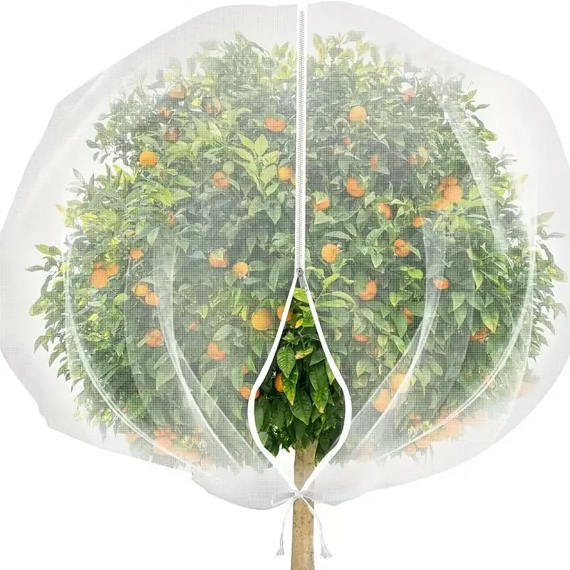 Plant Covers for Winter Outdoor Plants with Drawstring and Zipper 1m×1.2m - Unbranded