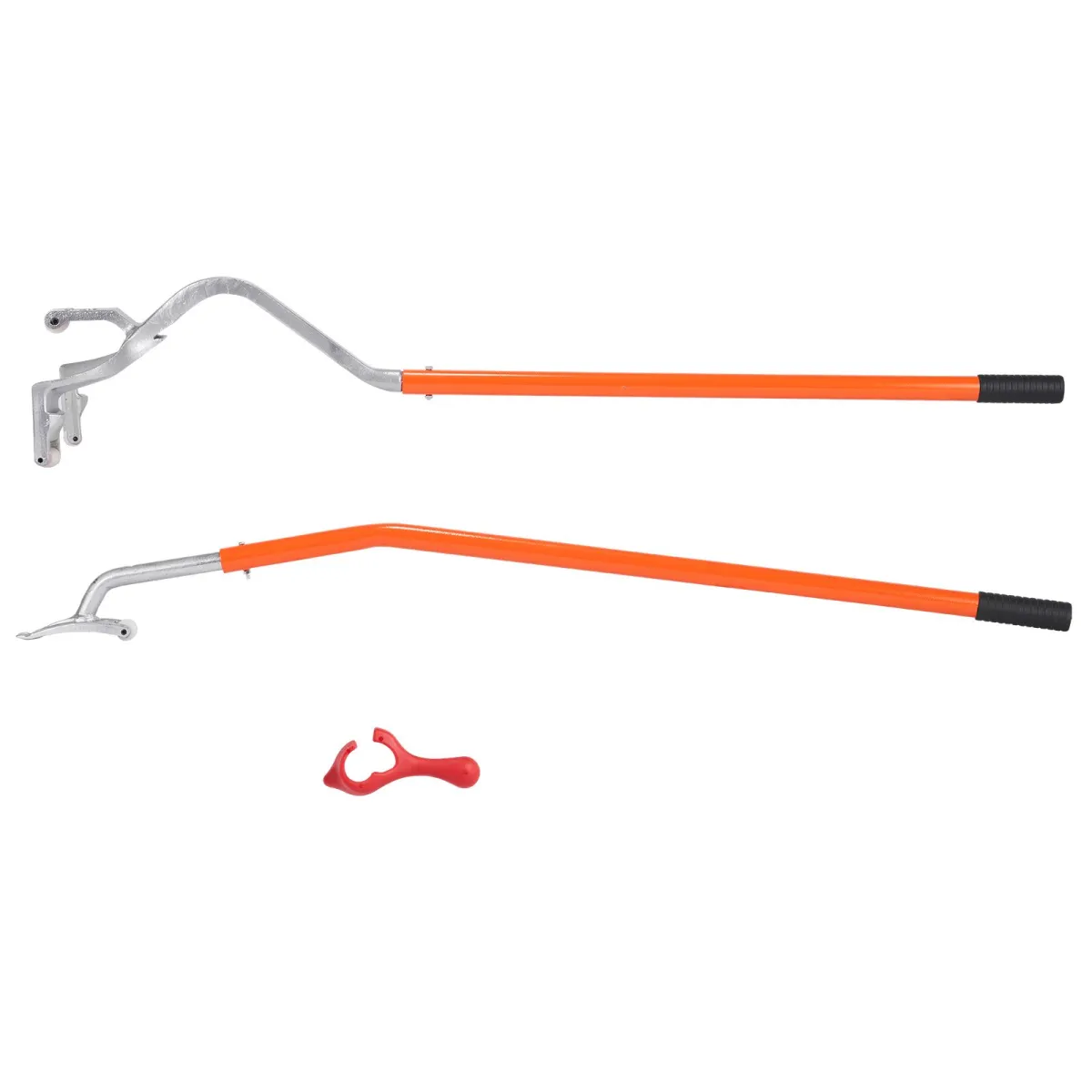 Tire Mount Demount Tool, 571-622 mm Manual Steel Tire Changer Mount Demount Removal Tool, with Extra Bead Holder, Tubeless Truck Bead Breaker, 3 PCS Tire Changing Tools, Orange - VEVOR
